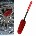 thumbnail image 2 of MYG Red Brush Car Wheel Wash Tire Soft Bristle Tyre Rim Detail Cleaning Tool Set, 2 of 9