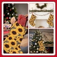 thumbnail image 7 of Goofa Artistic Zebra Print Sunflower for Christmas Stockings, 18inch Xmas Hanging Stocking Decorations for Christmas Party Family Decor, 7 of 7