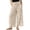 Khaki, variant on Lace Wide Leg Pants for Women 2026 Spring Summer Cropped Lightweight Casual Pants with Pockets
