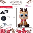thumbnail image 2 of Inflable Navideño Reno Con Ojos Grandes Luz Led 1.50mts, 2 of 5