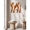 thumbnail image 5 of Wall Art Prints, Burnt Orange White Moire Framed Canvas Prints for Bedroom Living Room Bathroom Office, Modern Abstract Art Gallery Wrap Wall Art Poster for Gifts Home Decor 8"x8", 5 of 9
