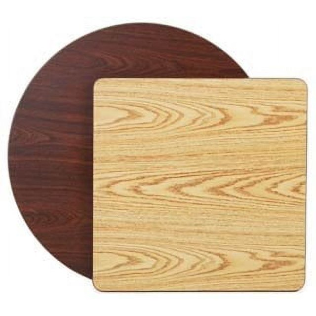 Royal Industries Plateau Rond Réversible en Chêne/noyer, 24 Pouces