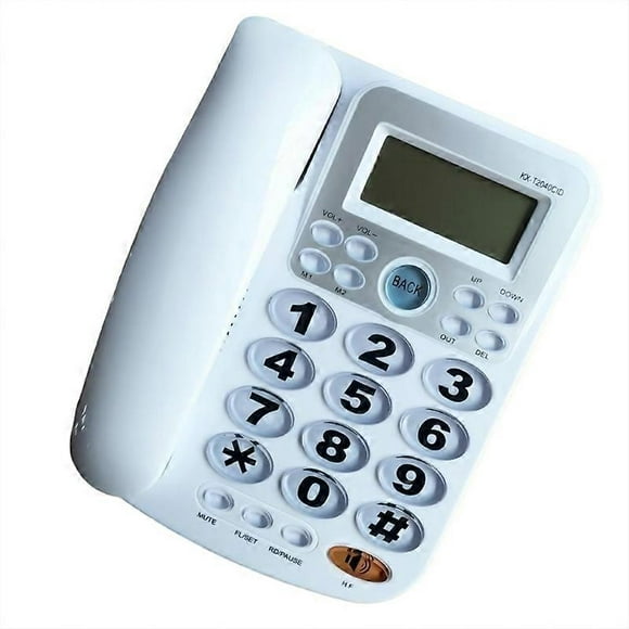 KX~2040CID Stationary Corded Telephone Large Buttons Home Landline Fixed Phone
