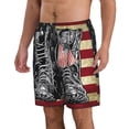 thumbnail image 2 of Fotbe Veterans Day1 Trajes de Baño Estampados para Hombre, Shorts de Verano de Secado Rápido, Ropa de Playa, Bañadores-Small, 2 of 6