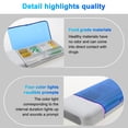 thumbnail image 4 of yeacher Pilulier Intelligent Portable avec 6 Compartiments, DEL 4 Couleurs et Rappel d'Alarme, Pile au Lithium Intégrée, Bleu, 4 of 6