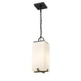 thumbnail image 6 of 1 Light Outdoor Chain Mount Pendant In Contemporary Style-18 Inches Tall And 6.75 Inches Wide-Black Finish-White Opal Glass Color Z-Lite 593Chm-Bk, 6 of 8