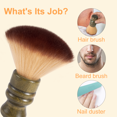 thumbnail image 3 of Cepillo de limpieza para cabello con cerdas suaves de nylon y mango de madera, ideal para uso en salón o personal. Diseño compacto y funcional para barrer polvo y cabellos con facilidad. ¡Descubre su, 3 of 6