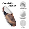 thumbnail image 5 of Kdxio Sunset Dancing Dolphin Women's Men's Slippers Plush Slip-On House Slipper for Winter Indoor Soft Cushion Non-slip Fluffy Slides Slippers-37/38, 5 of 7