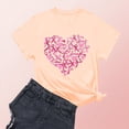 thumbnail image 2 of Frostluinai Breast Cancer Shirts for Women Pink Ribbon Short Sleeve Crew Neck T-Shirts Inspirational In October Shirt Women Gifts, 2 of 4