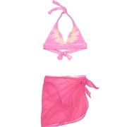 Sand n' Sun - Girl's Tie-Dye Three-Piece Bikini Set