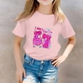 thumbnail image 2 of YOUYEDIAN Birthday 7 Year Old Girl T Shirt - I was 6 Now I'm 7 67 Funny Cute Short Sleeve Crew Neck Tops (Pink, 6-7 Years), 2 of 5