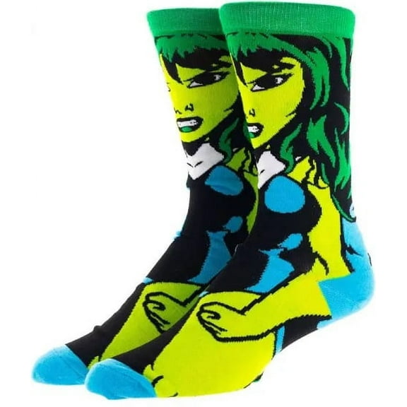 Cartoon Socks, Womens & Mens Fun Novelty Crew Character 360 Degree Artwork Designed Socks