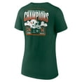 thumbnail image 3 of Women's Green Miami Hurricanes College Football Playoff 2025 Cotton Bowl Champions Scoring Drive V-Neck T-Shirt, 3 of 3