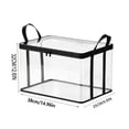 thumbnail image 3 of Guodhu Zipper Transparent Storage Bag, Waterproof Clear Vinyl Pouch for Clothes Toys Documents, Space Saving Organizer for Closet Travel(B), 3 of 9