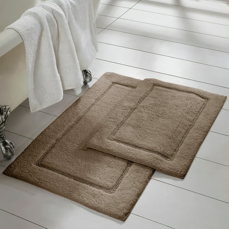 

Modern Threads Solid-loop Differently Sized Bathmats (Set of 2)