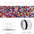 thumbnail image 2 of 10656 Pcs Perles de Rocaille en Verre Assorties Perles Rondes pour Fabrication de Bijoux DIY Kit de Perles pour Bracelet Collier Boucle d'Oreille, 2 of 7