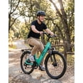 thumbnail image 7 of Cityone Plus Step-Thru Electric Bike for Adults, 26" EBike with 500W Motor, Max 28MPH, 48V 15Ah Battery 500W, Electric Bicycle with 7-Speed, Green, 7 of 7