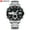 Silver with Black, variant on Curren 8384 Electronic Watch Men's Double Inserts Watch Steel Band Quartz Watch Men
