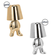 thumbnail image 1 of POINTERTECK Bedside Touch Control Table Lamp  Golden Man Statue LED Table Lamp  USB Rechargeable  3-Speed Dimmer  Home Living Room Office Decorative Table Lamp.(2PCS), 1 of 7
