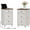 Rustic White, variant on YANGLI Set of 2 End Table with Charging Station, Wood Nightstands with Drawer & Storage Cabinet, Modern Side Tables Living Room, Farmhouse Bedside for Bedroom, Rustic White