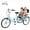 blue, variant on MENGFANMIN Adult Tricycle 7 Speed, 24 Inch 3 Wheel Bikes Extended Rear wheelbase Trike with Back Seat and Basket,for Women、Seniors Maximum Load 550lbs