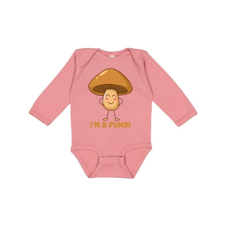 

Inktastic I m A Fungi Gift Baby Boy or Baby Girl Long Sleeve Bodysuit