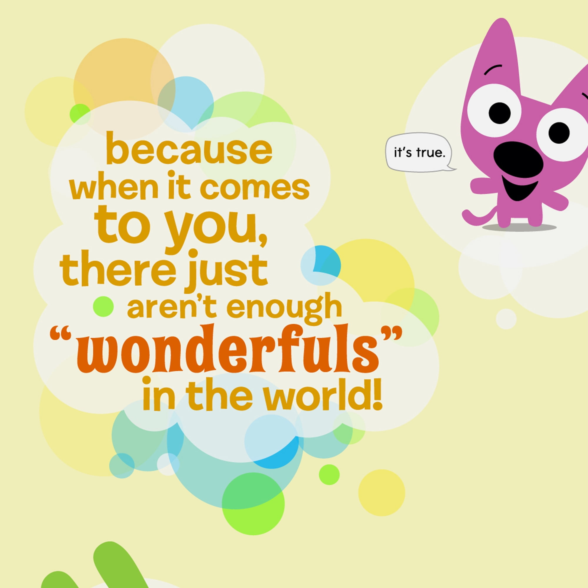 Hallmark hoops & yoyo Birthday Card with Sound (You're Wonderful to Infinity)