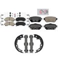thumbnail image 1 of Transit Auto Front Rear Ceramic Disc Brake Pads and Parking Shoes Kit for Car 2019 Nissan Rogue FULL HYBRID EV-GAS (FHEV) engine with Electric KNN-101504, 1 of 8