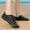 Black, variant on Men's Sneakers Flats, Quick Drying Adjustable Strap Waterpoof Breathable Diving Shoes Black 9
