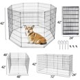 thumbnail image 6 of HomGarden 42'' Playpen Puppy Fence Foldable Metal Dog Exercise Pen, 6 of 11