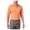 Orange - coralcrush, variant on Greg Norman Mens Embossed Polo Shirt, Orange, Small