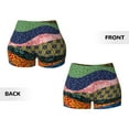 thumbnail image 6 of Workout Shorts Women, Multiple Retro Pattern Biker Shorts for Women Running Gym Spandex Shorts Tummy Control, 6 of 8