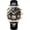 rose gold black leather, variant on Men Analog Automatic Self Winding Mechanical Skeleton Wrist Watch with Stainless Steel/Leather Band Moon Phase Luminous