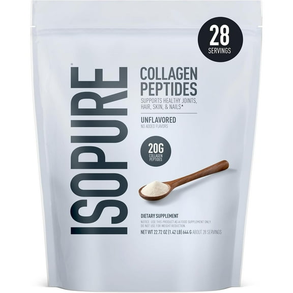Isopure Collagen, Unflavored, 28 servings