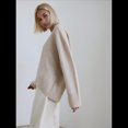 thumbnail image 4 of Suéter de Punto de Larga para Mujer, Jersey de Cuello Redondo, Suéter Informal Holgado. Albaricoque Talla Única, 4 of 9