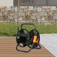thumbnail image 1 of Carrete para manguera, soporte para manguera de agua, organizador resistente para tuberías de agua, ideal para sistemas de riego de jardín y, 1 of 8