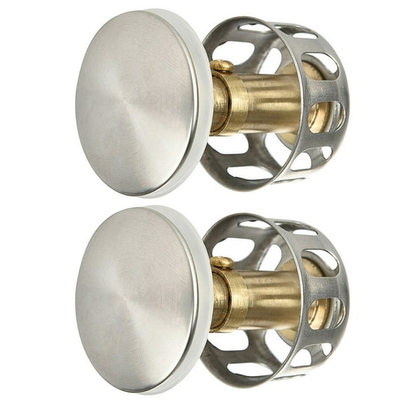 HOMEMAXS 2Pcs Wash Basin Drain Filters Hair Catcher Sink Stoppers