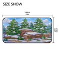 thumbnail image 3 of Snowy Forest Non Slip Long Door Mat 39''x20'' Soft, Absorbent, for Kitchen, Bathroom, and Bedroom, 3 of 8