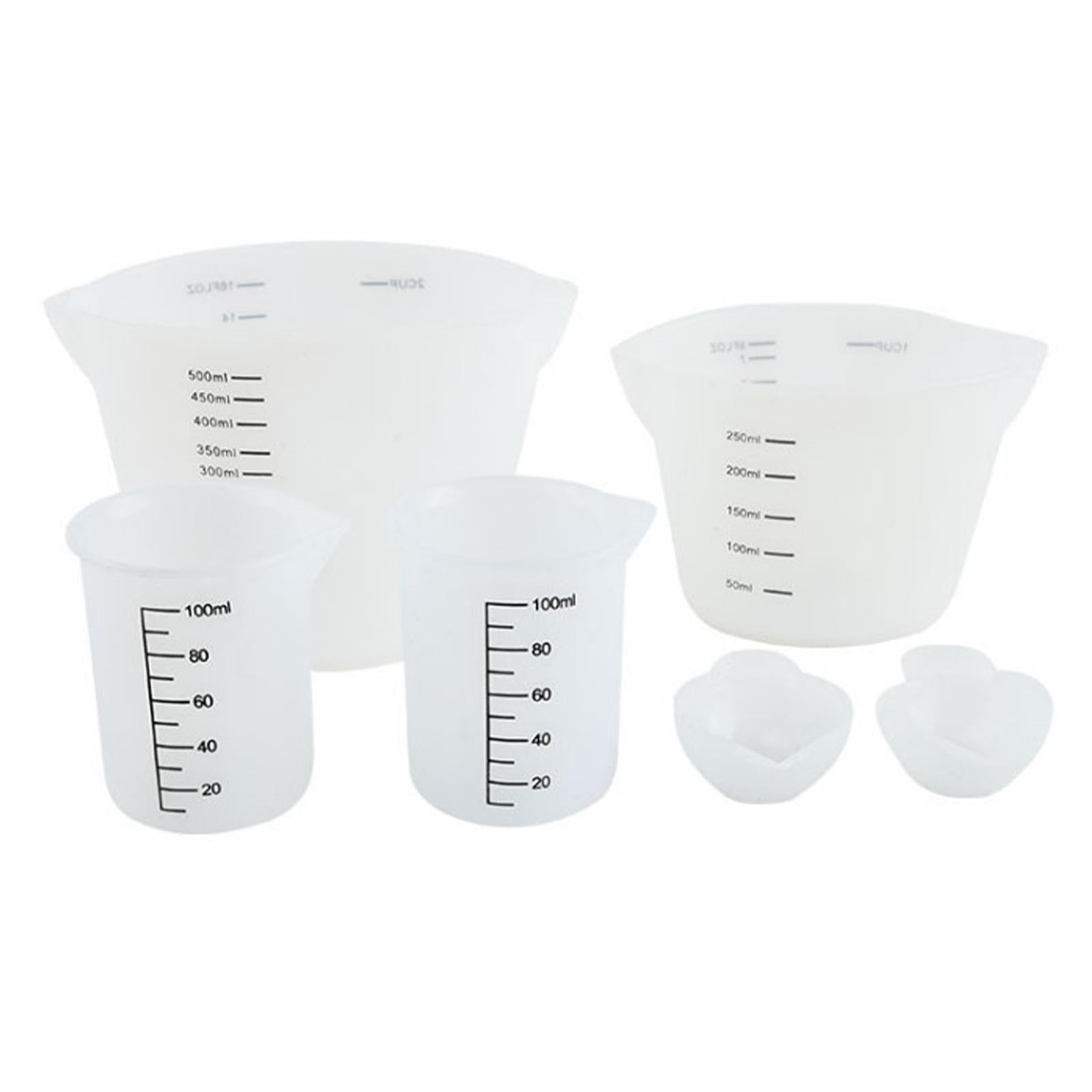Silicone Measuring Cups For Resin, 12 100Ml Silicone Measuring
