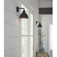 thumbnail image 3 of Progress Lighting Englewood 1-Light Small Wall Lantern in Antique Bronze with Metallic Copper Shade, Steel, Wet Rated, 3 of 6