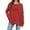 Red, variant on Womens Casual Tops Loose Fit Round Neck Long Sleeve Basic Comfort Stretchy Womens Athletic Tops,Blue,S