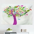 thumbnail image 1 of Tree of Life Tapestry, Big Old Leaves and Branches Nature Growth Ecology Themed Art, Fabric Wall Hanging Decor for Bedroom Living Room Dorm, 2 Sizes, Black White Green, by Ambesonne, 1 of 1