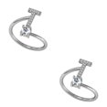 thumbnail image 4 of Guardurnaity Cobre letra mayúscula anillo abierto portátil diamantes de imitación anillos de compromiso casa Oficina decorativo maquillaje T 2Conjunto, 4 of 6