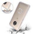 thumbnail image 3 of Motorola Moto E4 Active Transparent Air Cushion Protector Bumper Case With Ring Holder In Clear, 3 of 4