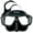 Black with Clear Lens, variant on Tidal Freedive Mask - Low Volume mask Designed for Freediving, Spearfishing, and Snorkeling. Anti-Fog Freediving mask - Black/clear.