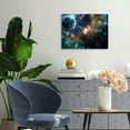 thumbnail image 2 of JRXY  - Astronomy Wall Art Galaxy Nebula Starry Cosmic Picture Painting Canvas Arotwork Universe Stars Outer Space Wall Art for Home Office Nursery Decoration Framed Ready to Hang 20x16inch, 2 of 6