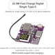 thumbnail image 4 of 2 Módulos de Energía Móvil de Carga Rápida Bidireccional de 22,5 W con Placa de Circuito con Soporte USB Tipo C PD/QC3.0 2.0, 4 of 5