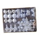 thumbnail image 4 of Juego de 47 adornos para árbol de Navidad, accesorios decorativos para árbol de Navidad. Plateado, 4 of 9