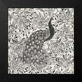 thumbnail image 2 of Thomas, Miranda 15x15 Black Modern Framed Museum Art Print Titled - Peacock Garden III BW, 2 of 5