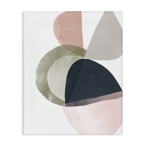 Stupell Industries Contemporary Encapsulated Abstraction Organic Blue Green Pink Canvas Art, 16 x 20, by June Erica Vess